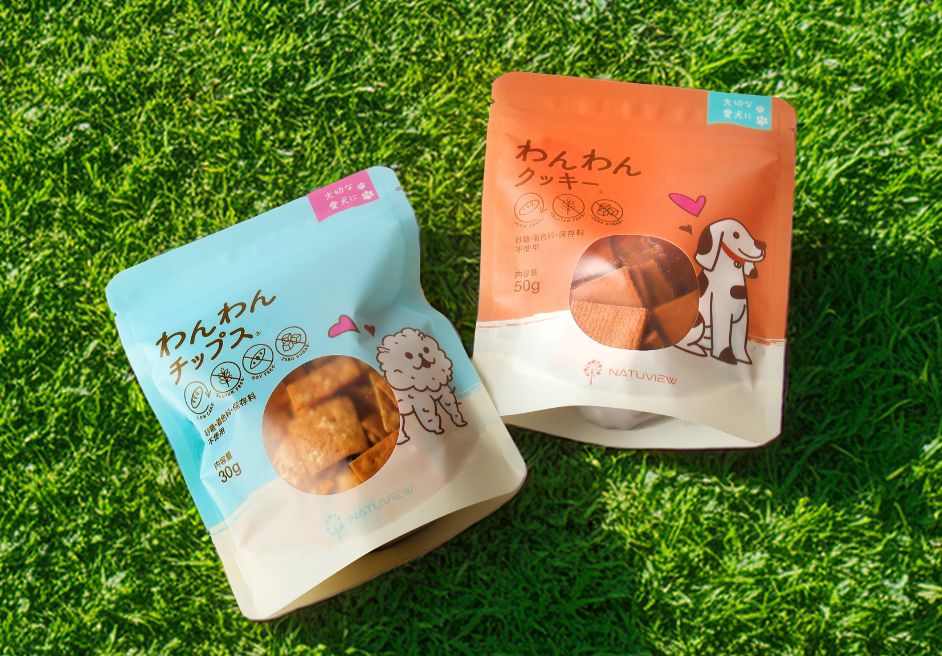 【新登場！】愛犬がよろこぶ、家族も安心。みんなの笑顔をつくるわんわんチップス＆クッキー