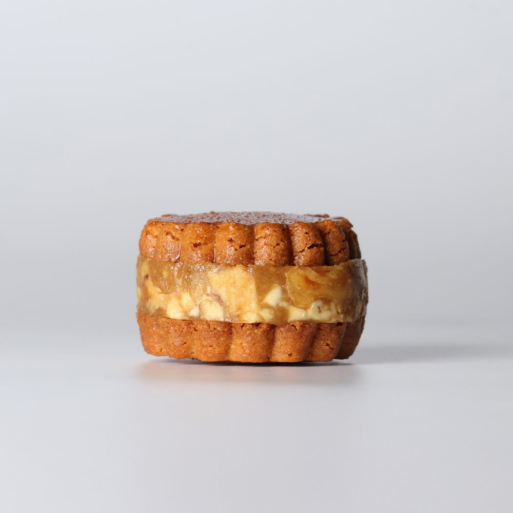 グルテンフリー砂糖不使用のグラスフェッドバターサンドキャラメルモカ