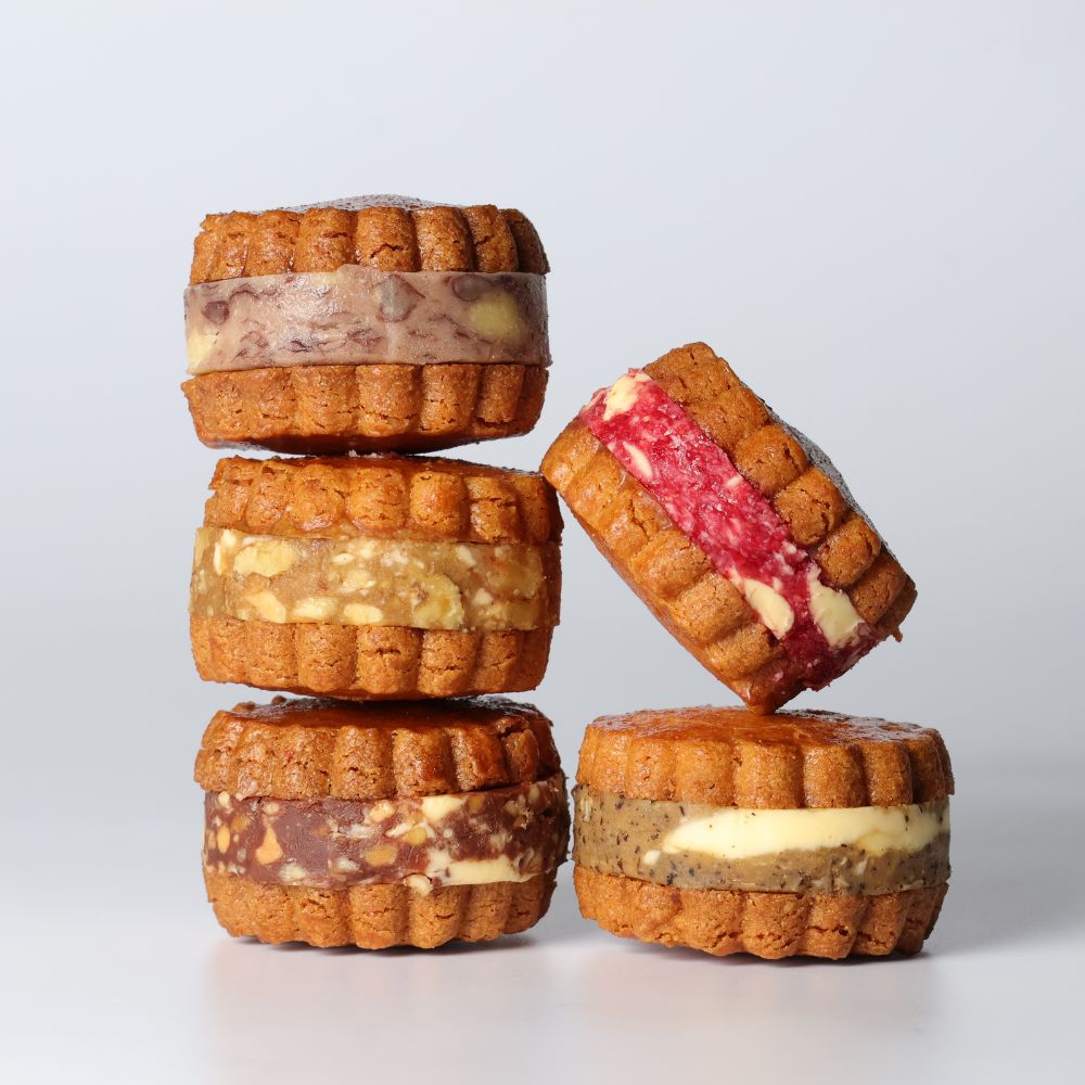 グルテンフリー砂糖不使用のグラスフェッドバターサンド