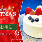 【早割】11/8から予約販売開始！クリスマスケーキ　11/30まで10%OFF